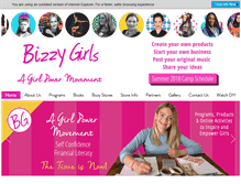 Tablet Screenshot of bizzygirls.com